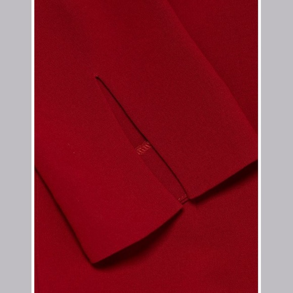 Cinq à Sept Sierra Wrap Minidress in Cranberry - Picture 6 of 12